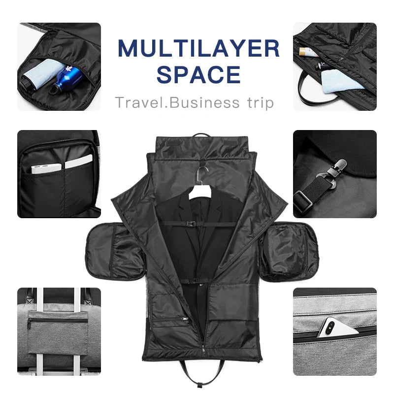 The Gentleman™ – Multifunktions-Reisetasche für Herren – GRAU 