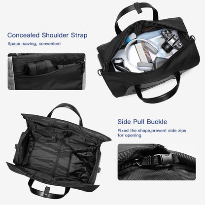 The Gentleman™ - Multifunction Men Travel Bag - BLACK 